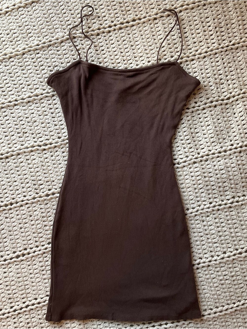 Windsor | Ribbed Mini Slip Dress | Size Large